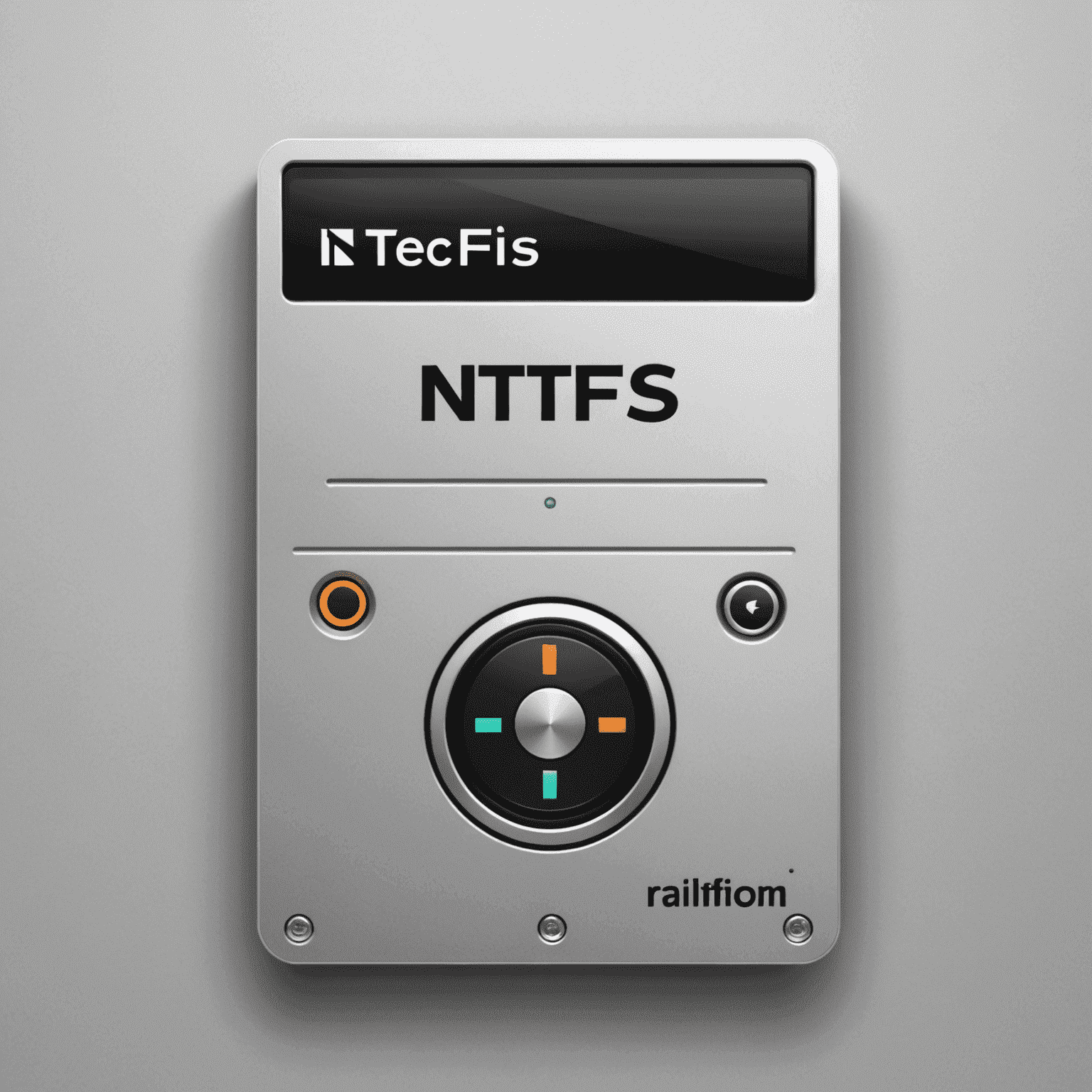 Comparison of NTFS, exFAT, and HFS+ file system icons on a macOS desktop