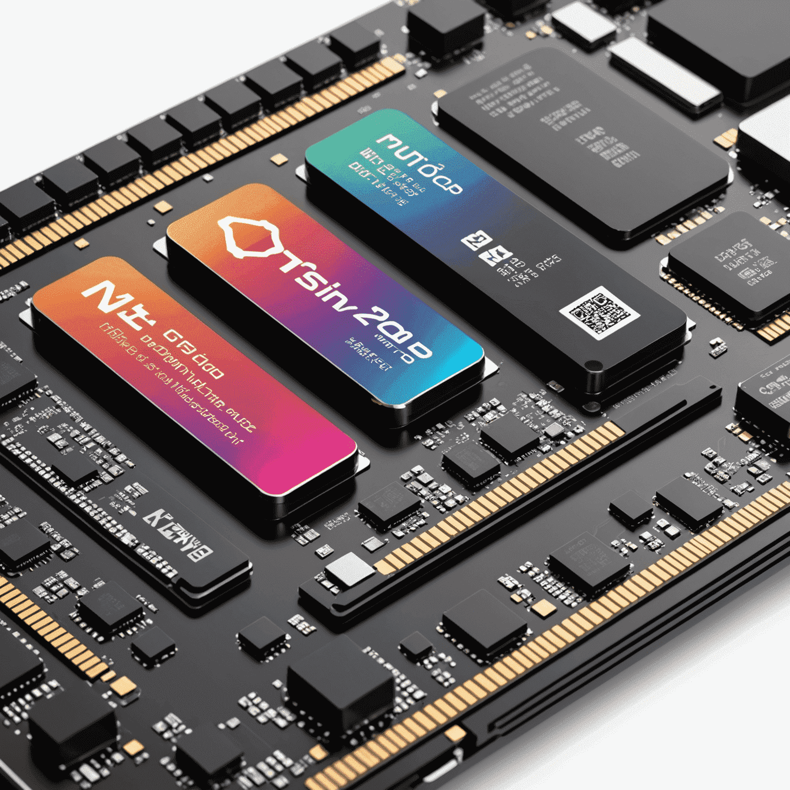 An infographic showing speed comparisons between NTFS performance on various Apple Silicon chips (M1, M2, M3), with sleek Apple-style chip illustrations