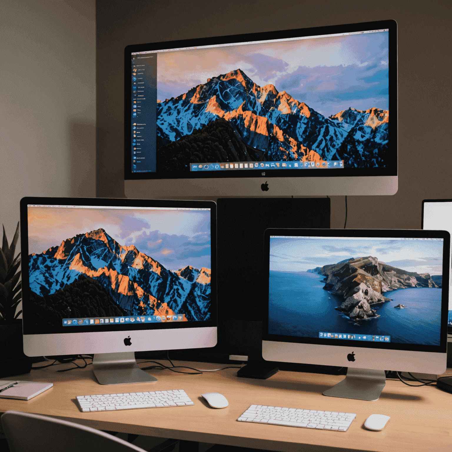 A split-screen view showing a Mac and Windows PC side-by-side, with file transfer operations happening between NTFS drives